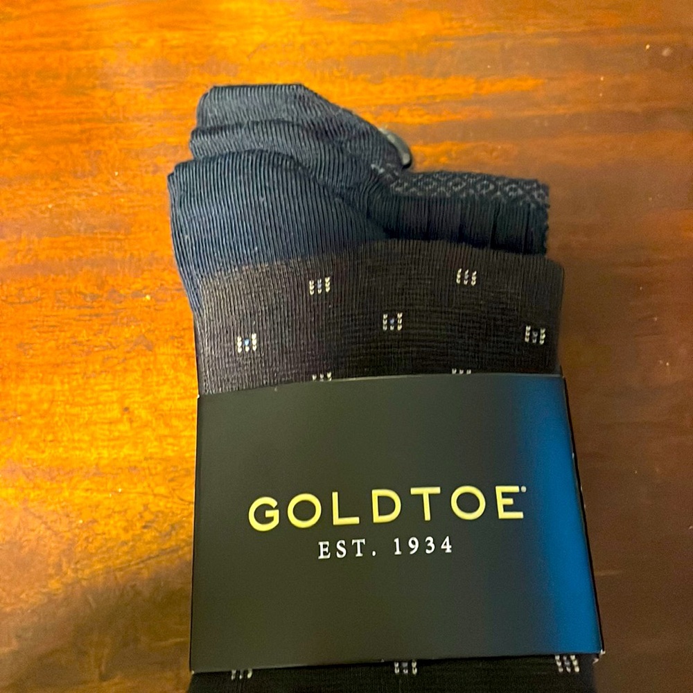 New Goldtoe men’s dress socks classic elegant